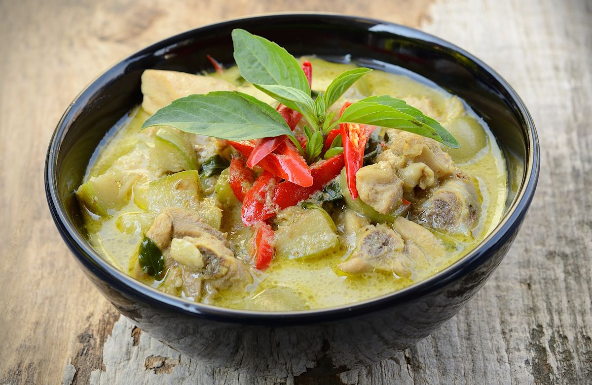 Thai express green curry sale